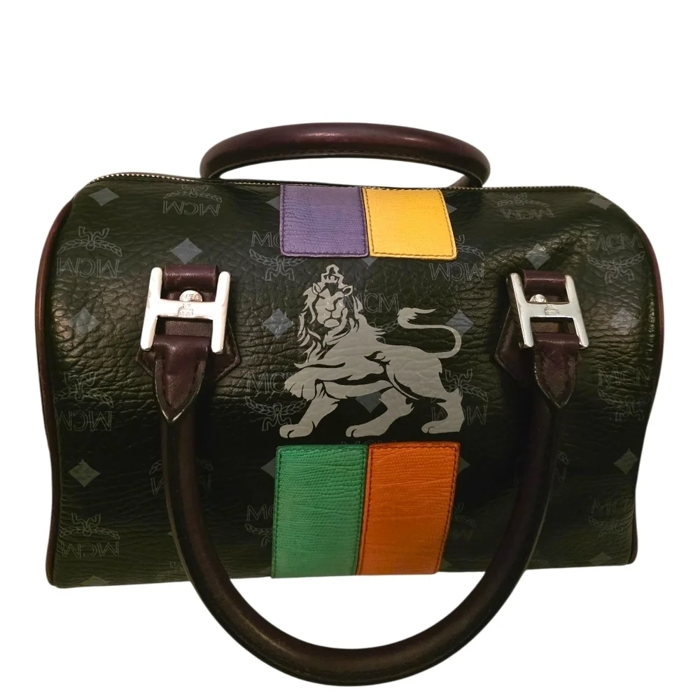 Rare Vintage MCM München Lion Satchel w/ 2006 Auth Card | Collectors Piece